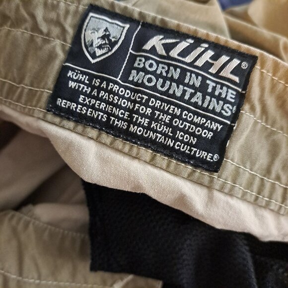 Kühl Mens Cargo Shorts 38 Tan Cotton/Nylon Outdoor Khaki 10.5" Inseam Flat Front - Picture 3 of 15